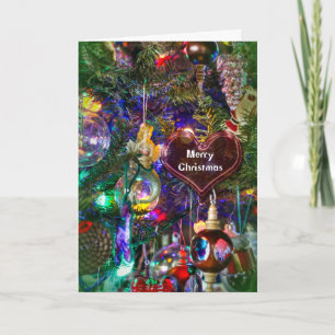 Het vrolijke Wenskaart van Kerstmis - Verfraaide Feestdagen Kaart