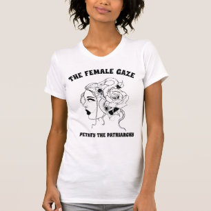 Het Vrouw Gaze Lady Snake Roos Halloween T-shirt