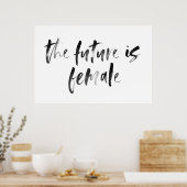 Het Vrouw is het Poster van de Waterverf van het V (Keuken)