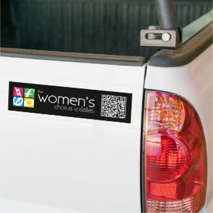 Het vrouwenforum van de Dallas-Logo QR-code Bumpersticker