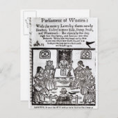 Het Vrouwenparlement, 1656 Briefkaart (Voorkant / Achterkant)