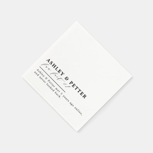 Het Vun van de bruiloft over het Klassieke Manuscr Servet (Hoek)