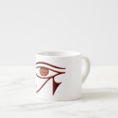 Het vurige oog van Horus Espresso Mok (Voorkant rechts)