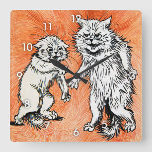 Het vuur van de geest, Louis Wain Vierkante Klok