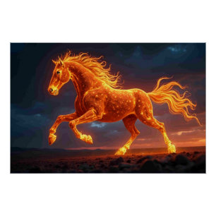 Het Vuurpaard Perfect Poster