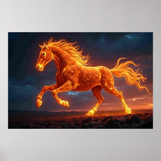 Het Vuurpaard Poster (Voorkant)