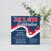 Het Vuurwerk van de Golf van de Dag van de Vierde Kaart (Staand voorkant)