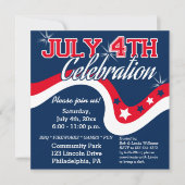 Het Vuurwerk van de Golf van de Dag van de Vierde Kaart (Voorkant)