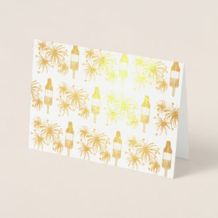 Het Vuurwerk van de Pop van de Raket Popsicle Vier Folie Kaarten