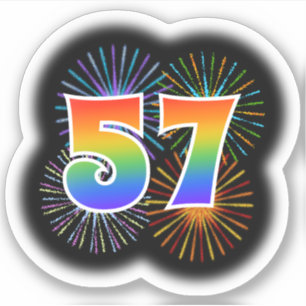 Het Vuurwerk van de pret + Gebeurtenis van de Sticker