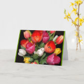 Het Vuurwerk van de tulp Kaart (Gele Bloem)