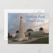 Het Waarnemingscentrum van het Park van Griffith Briefkaart (Voorkant / Achterkant)