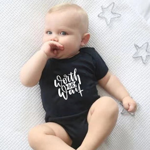 Het wachten grappige Baby-pak één stuk Romper