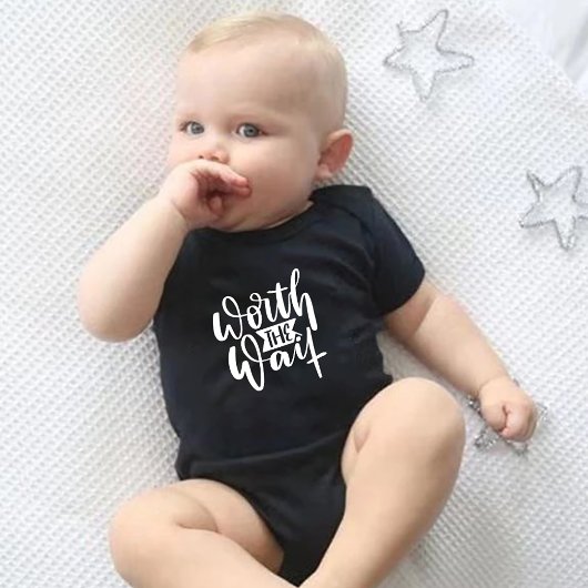 Het wachten grappige Baby-pak één stuk Romper