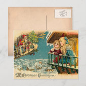 Het wachten op de Kerstman Feestdagenkaart (Voorkant / Achterkant)