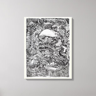 Het wachten op de Maelstrom Canvas Afdruk