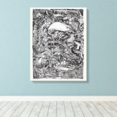 Het wachten op de Maelstrom Canvas Afdruk (Insitu (Houten vloer))