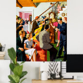 Het wachten op een nieuwjaar poster (Thuiskantoor)