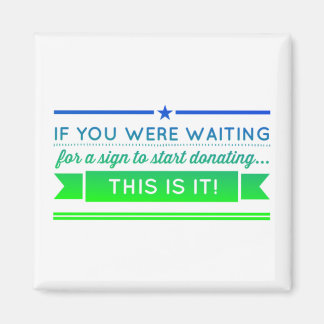 +Het wachten op een teken om te beginnen met doner Magneet