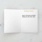 Het wachten op Kerstman Feestdagen Kaart (Binnen)