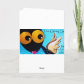 Het wachten op Kerstman Feestdagen Kaart (Achterkant)