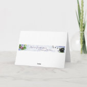 Het wachten op Kerstman Feestdagen Kaart (Achterkant)