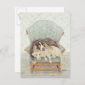 Het wachten spel briefkaart (Voorkant / Achterkant)