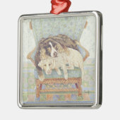 Het wachten spel metalen ornament (Links)