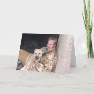 Het wachten van Nowzad en van de pen wenskaart Kaart