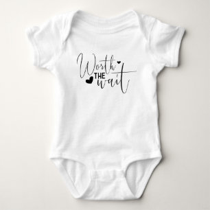 Het wachten waard Nieuwe Baby Aankondiging Romper