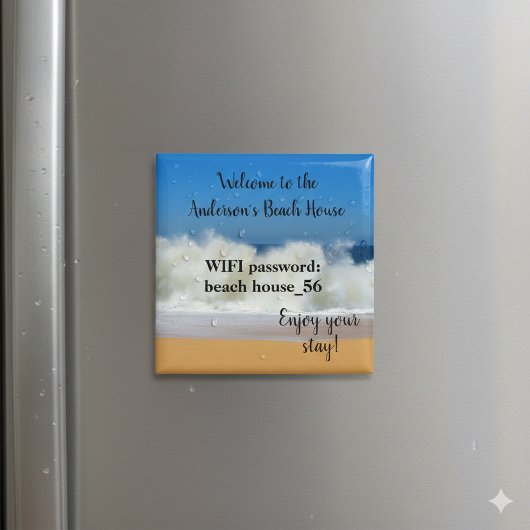 Het Wachtwoord van Wifi van de Verhuur van het Hui Magneet