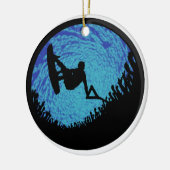 HET WAKEBOARING ÉÉN KERAMISCH ORNAMENT (Links)