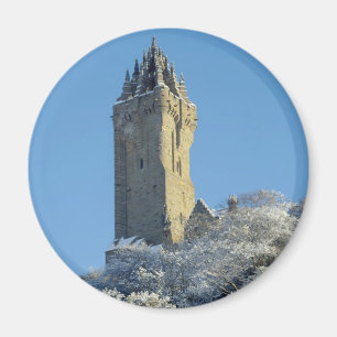 Het Wallace Monument Stirling Scotland in de winte Magneet