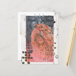 Het Wandress Mixed-Media Poster Briefkaart