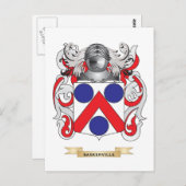 Het wapen van Baskerville (familiewapen) Briefkaart (Voorkant / Achterkant)