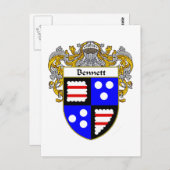 Het wapen van Bennett (gemanteld) Briefkaart (Voorkant / Achterkant)