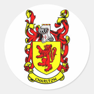 Het wapen van Charlton Ronde Sticker