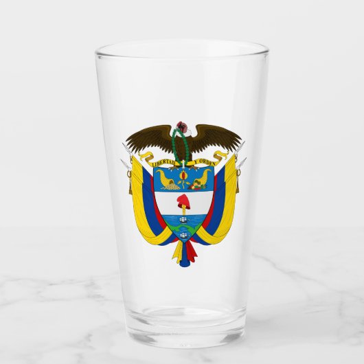 Het wapen van Colombia Glas (Voorkant)