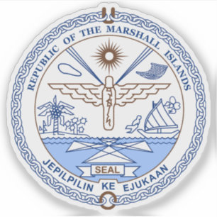 Het wapen van de Marshalleilanden Sticker