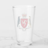 Het wapen van het eiland Man Glas (Achterkant)