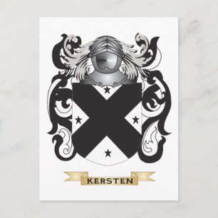 Het wapen van Kersten (familiewapen) Briefkaart