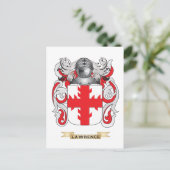 Het wapen van Lawrence (Family Crest) Briefkaart (Staand voorkant)