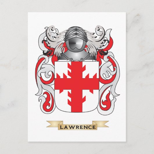 Het wapen van Lawrence (Family Crest) Briefkaart (Voorkant)