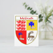 Het wapen van McGrath / Family Crest Briefkaart (Staand voorkant)
