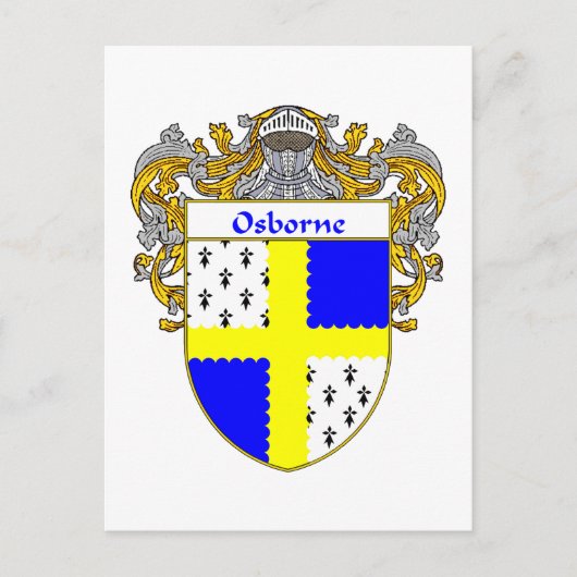 Het wapen van Osborne (Mantled) Briefkaart (Voorkant)