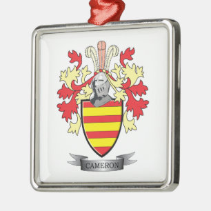Het Wapenschild van Cameron Family Crest Metalen Ornament