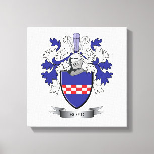 Het Wapenschild van CREST van de Familie van Boyd Canvas Afdruk