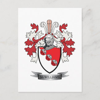 Het Wapenschild van CREST van de Familie van Briefkaart