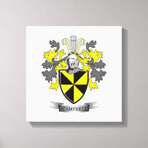 Het Wapenschild van CREST van de Familie van Canvas Afdruk
