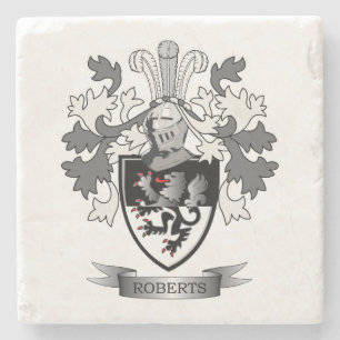 Het Wapenschild van CREST van de Familie van Stenen Onderzetter